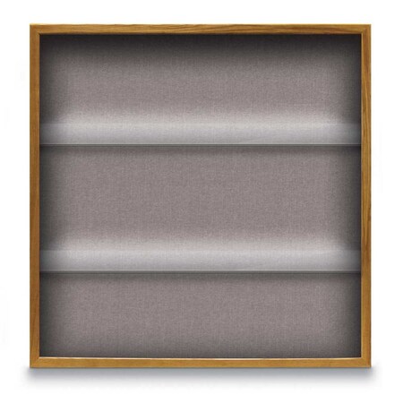 United Visual Products Outdoor Enclosed Combo Board, 48"x36", White Frame/Black Porc & Cinnabar UVCB4836ODW-BLKPORC-CINNABA